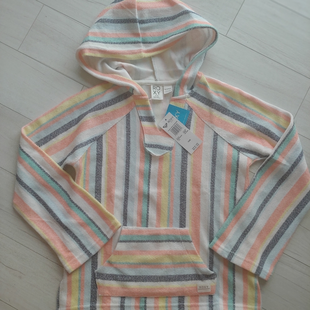 ROXY New Surf Poncho Hoodie Think NEW Horizon
